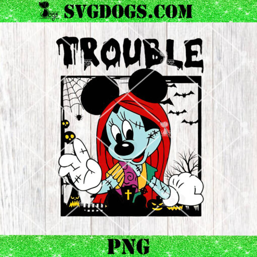 Trouble Minnie Sally PNG, Disney Halloween PNG, The Nightmare Before Christmas Movies PNG