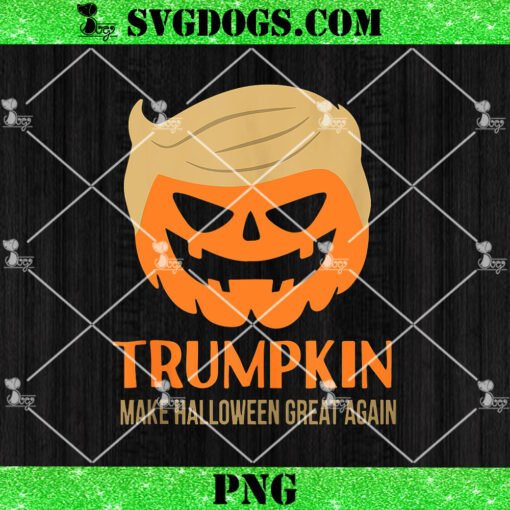 Trumpkin Make Halloween Great Again PNG, Funny Trumpkin Pumpkin PNG