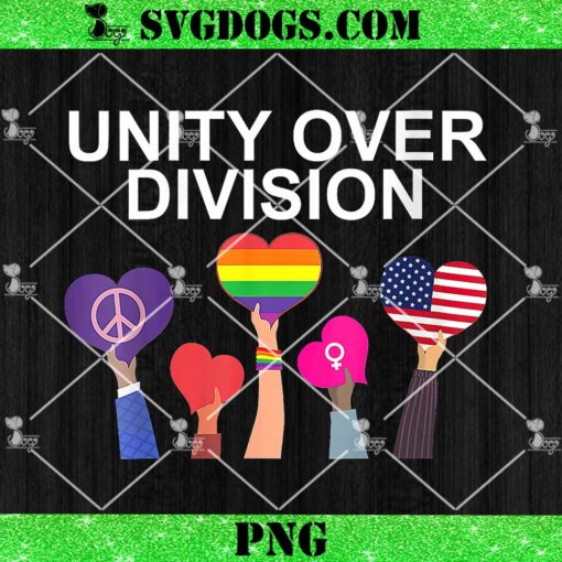 Unity Over Division Harris Walz For President 2024 PNG, Kamala Harris PNG