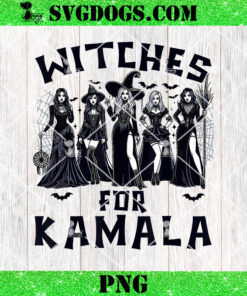 Witches For Kamala PNG, Kamala Harris Halloween PNG