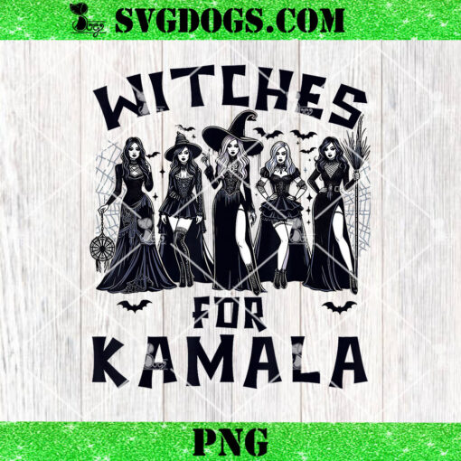 Witches For Kamala PNG, Kamala Harris Halloween PNG