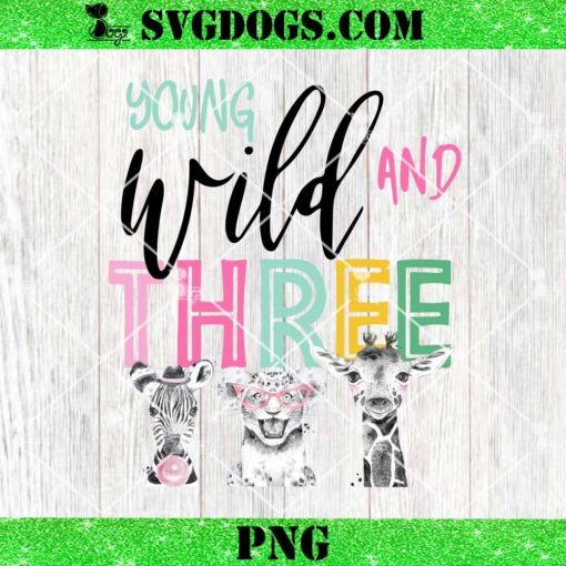 Young Wild And Three PNG, 3rd Birthday PNG