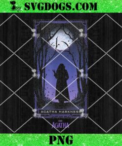 Agatha Harkness Tarot Card PNG, Marvel Agatha All Along Purple PNG