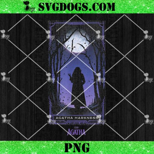 Agatha Harkness Tarot Card PNG, Marvel Agatha All Along Purple PNG