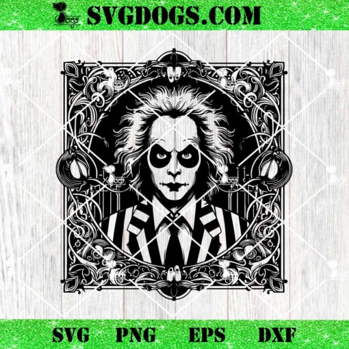 Beetlejuice Beetlejuice Horror Movie Mandala SVG, Horror Film SVG PNG EPS DXF