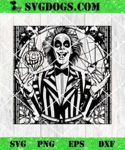 Beetlejuice Mandala SVG, Horror Halloween SVG PNG EPS DXF