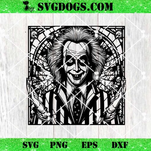 Beetlejuice Mandala SVG, Horror Halloween SVG PNG EPS DXF