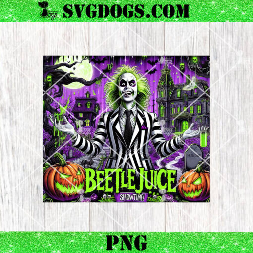 Beetlejuice Show Time PNG, Never Trust The Living PNG, The Juice Is Loose PNG