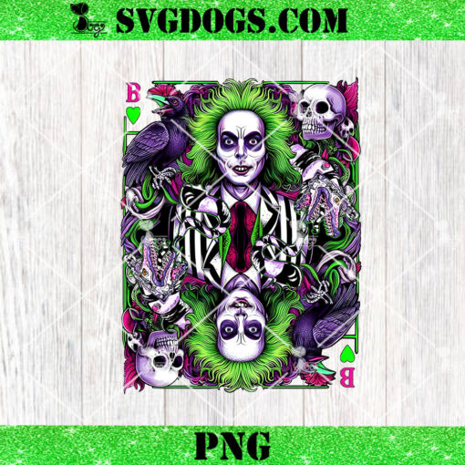 Beetlejuice Tarot Cards PNG, Halloween Beetlejuice PNG, Scary Halloween PNG