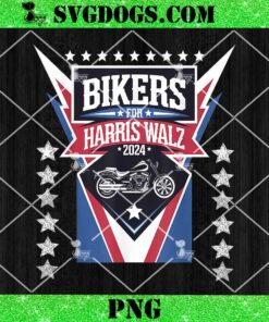 Bikers For Harris Walz 2024 PNG, Harris Waltz 2024 Election PNG