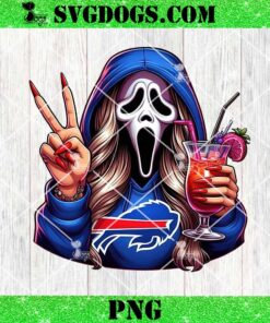 Buffalo Bills Mama Ghostface PNG, Mom Horror Ghostface NFL PNG, Horror Characters Football PNG