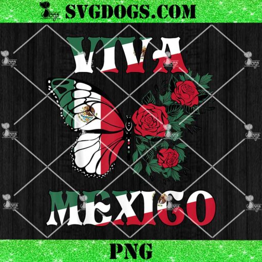 Butterfly Viva Mexico PNG, Mexican Independence Day PNG