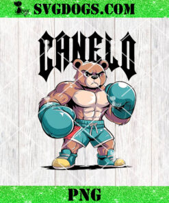 Canelo Alvarez Bear PNG, Canelo Alvarez Teddy Bear Boxing 2024 PNG