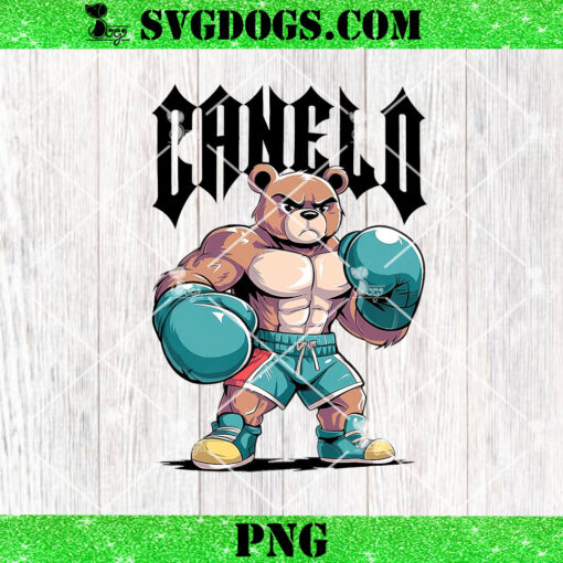 Canelo Alvarez Bear PNG, Canelo Alvarez Teddy Bear Boxing 2024 PNG