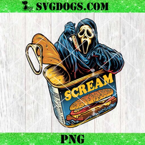 Canned Ghost PNG, Canned Food Scream PNG