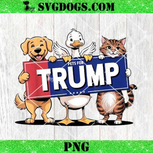 Cat Duck Dog Pets For Trump PNG, Vote Trump PNG