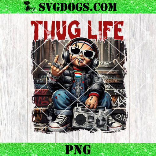 Chucky Horror Thug Life PNG, Chucky Halloween PNG