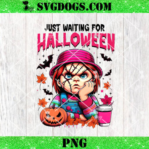 Chucky Just Waiting For Halloween PNG, Horror Halloween PNG, Pink Chucky PNG