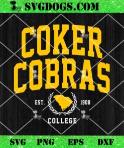 Coker College Cobras Arch PNG, Vintage Sports PNG