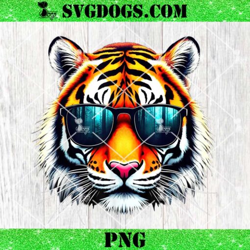 Cool Tiger in Sunglasses PNG, Tige PNG