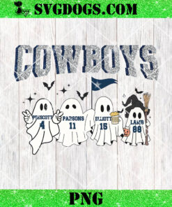 Dallas Cowboys Boo Sheet Ghost PNG, Football Halloween PNG, Faux Glitter Cowboys Crewneck PNG