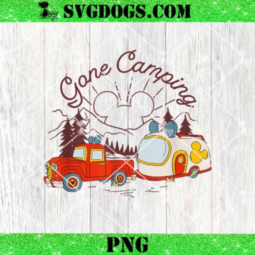 Disney Mickey And Friends Gone Camping PNG, Mouse Camping PNG