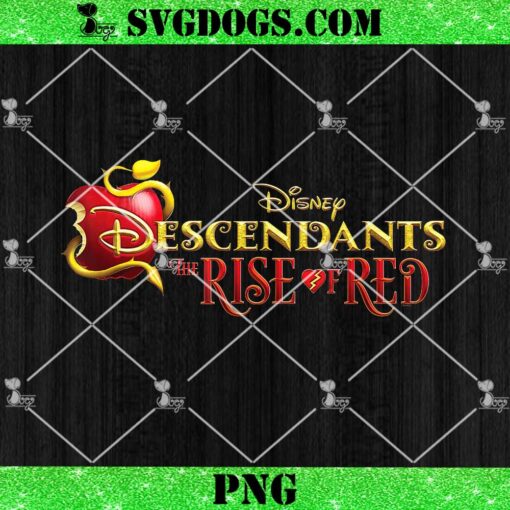 Disney The Rise of Red PNG, Disney Descendants 4 Movie Logo PNG