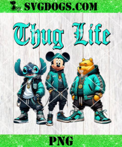 Disney Thug Life Horror Movie PNG, Halloween Mouse Stitch And Bear PNG