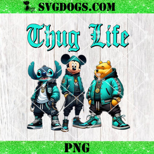 Disney Thug Life Horror Movie PNG, Halloween Mouse Stitch And Bear PNG