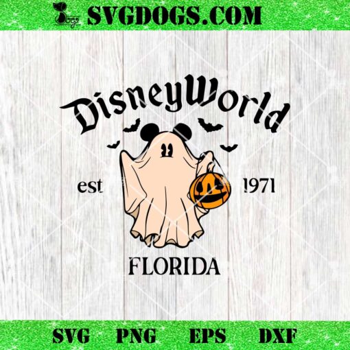 Disneyworld Florida 1971 SVG, Spooky Mickey SVG, Halloween SVG