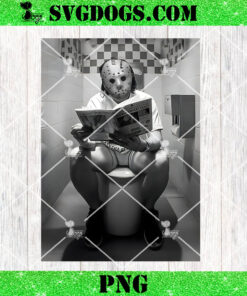 Funny Jason Movie Killer PNG, Jason Voorhees Sitting On The Toilet PNG, Killers Character PNG