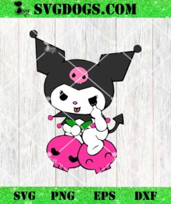 Funny Kuromi Halloween SVG, Kuromi Skeleton SVG, Kuromi Hello Kitty SVG