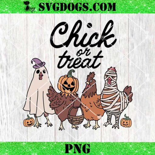 Funny Witch Spooky Chicken Halloween Costume PNG, Chick Or Treat PNG