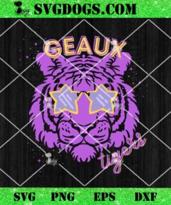 Geaux Tigers SVG, Tigers Team Spirit Football SVG