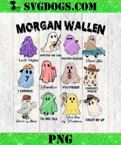 Ghost Morgan Wallen PNG, Western Wallen Ghost PNG, Halloween PNG