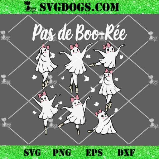 Ghost Pas De Boo rée Ballet Dancer SVG, Spooky Halloween SVG