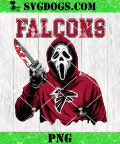 Ghostface Scream Atlanta Falcons PNG, Halloween NFL PNG, Ghostface Team Killer PNG