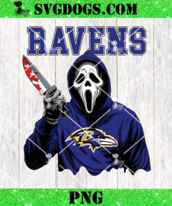 Ghostface Scream Baltimore Ravens PNG, Ravens NFL PNG, Ghostface Team Killer PNG