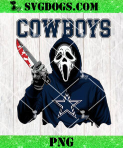 Ghostface Scream Dallas Cowboys PNG, Halloween NFL PNG, Ghostface Team Killer PNG