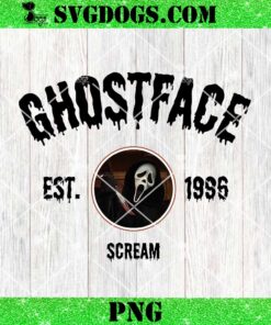 Ghostface Scream Est 1996 PNG, Ghostface Halloween PNG, Horror Film PNG