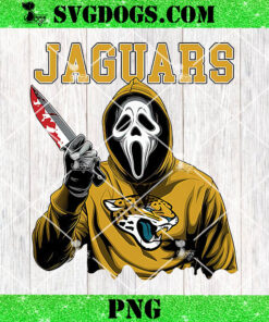 Ghostface Scream Jacksonville Jaguars PNG, Horror NFL PNG, Ghostface Team Killer PNG