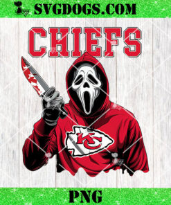 Ghostface Scream KC Chiefs PNG, Horror NFL PNG, Ghostface Team Killer PNG