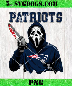 Ghostface Scream New England Patriots PNG, Horror NFL PNG, Ghostface Team Killer PNG