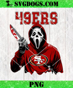 Ghostface Scream San Francisco 49ers PNG, Sport NFL PNG, Ghostface Team Killer PNG