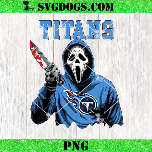 Ghostface Scream Tennessee Titans PNG, Sport NFL PNG, Ghostface Team Killer PNG