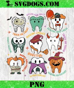 Halloween Dental Boo Crew Dentist Costume Teeth PNG, Halloween Dentist Witch PNG