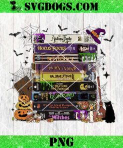 Halloween Horror Movies VHS Collection PNG, Witch Halloween PNG