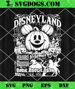 Halloween Mickey Mouse SVG, Disneyland SVG, Spooky Oogie Boogie Bash SVG PNG