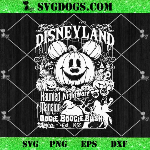 Halloween Mickey Mouse SVG, Disneyland SVG, Spooky Oogie Boogie Bash SVG PNG