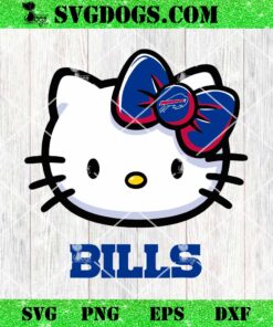 Hello Kitty Buffalo Bills SVG, Kitty Ravens NFL SVG, Kitty Football SVG PNG DXF EPS